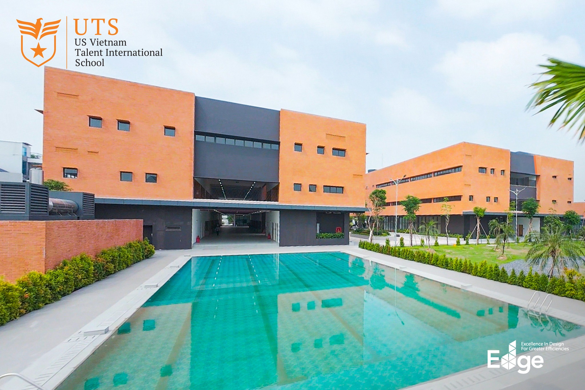 Khuôn viên hiện đại của trường UTS cơ sở Bình Chánh tạo trải nghiệm học tập chuẩn quốc tế cho học sinh