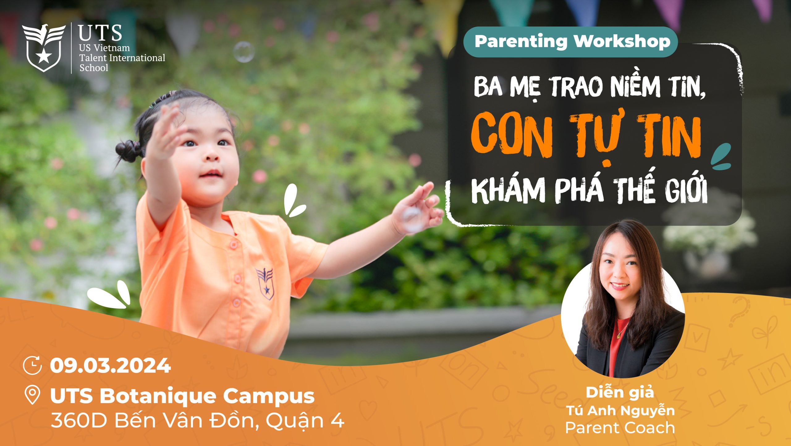 Parenting Workshop: Ba mẹ trao niềm tin, con tự tin khám phá thế giới