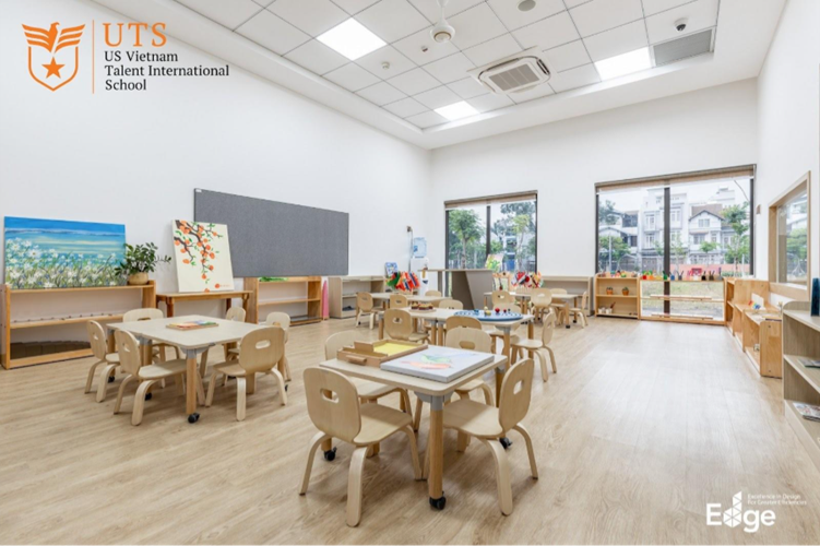 Không gian học tràn ngập ánh sáng và màu sắc, thúc đẩy khám phá và sáng tạo