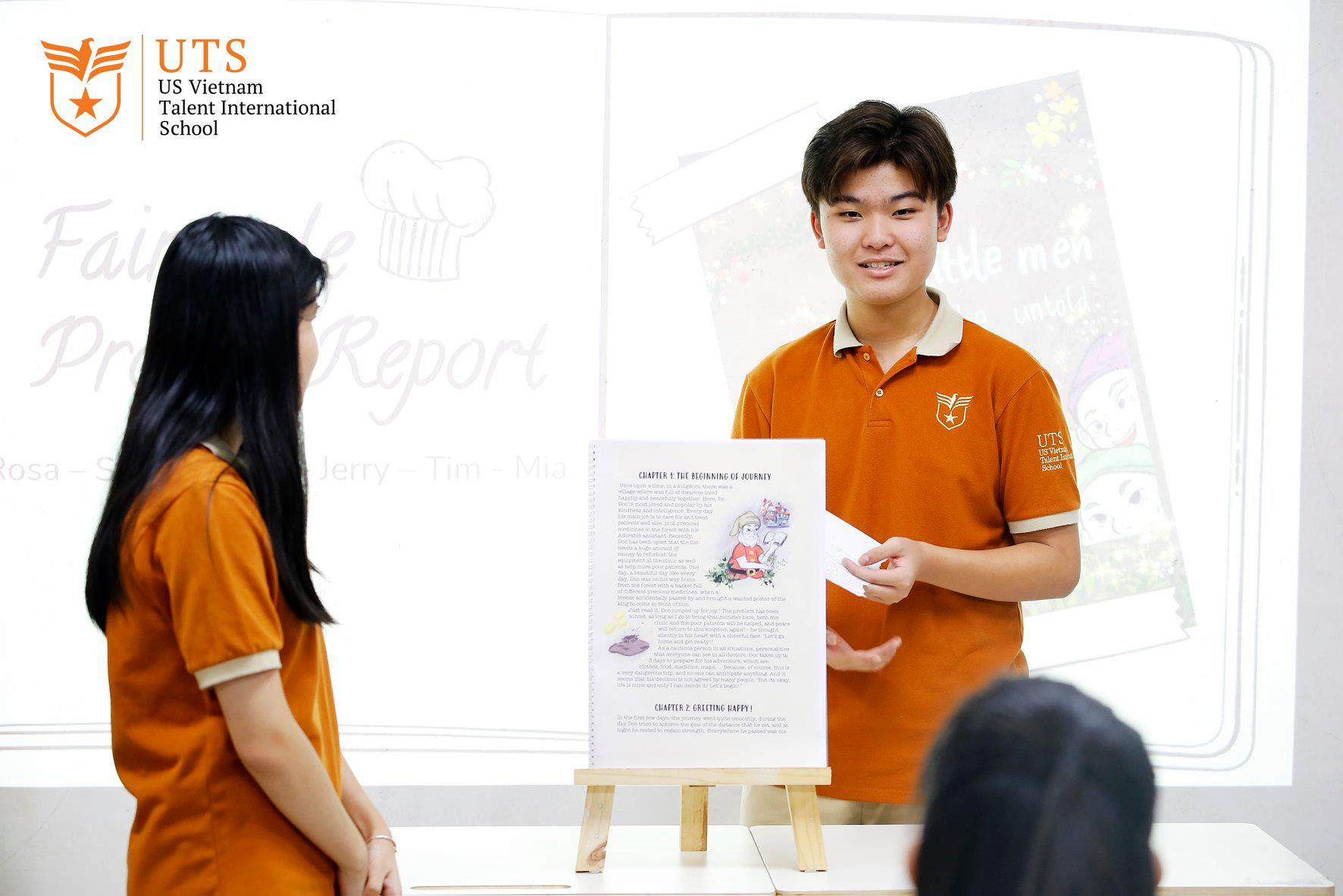 Học sinh rèn luyện kỹ năng giao tiếp và phân tích văn học khi học môn Tiếng Anh